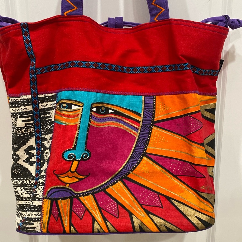 Laurel Burch Celestial Rays Drawstring Totebag - image 5
